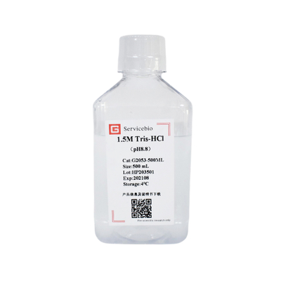 G2053-500ml 500 ml 1,5 m Tris-HCl pH 8.8 pour la configuration de gel de séparation