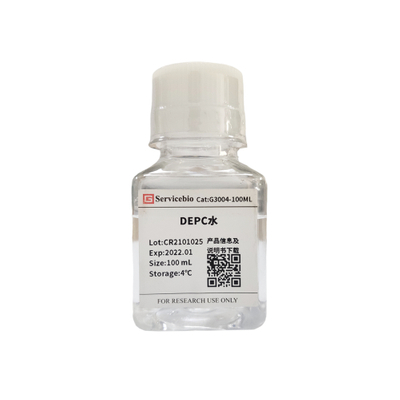 DIETHYLPYROCARBONATE 0,1% de DePC Eau pour l'eau ultrapure stérile du système de réaction d'ARN